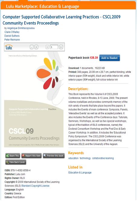 CSCL2009 Proceedings